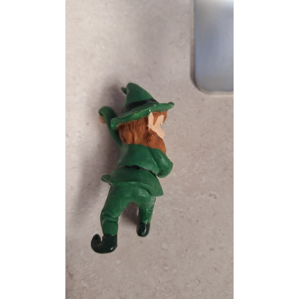 VINTAGE LEFTON LEPRECHAUN FIGURINE ST PATRICKS DAY ELF JAPAN - Picture 4 of 7